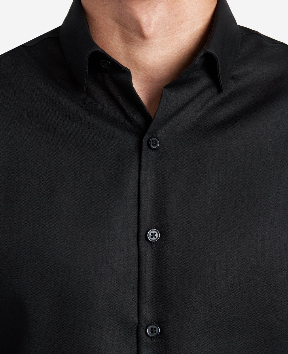 Kenneth Cole Shop Slim-Fit Stretch Dress Shirt – Black | Kenneth Cole