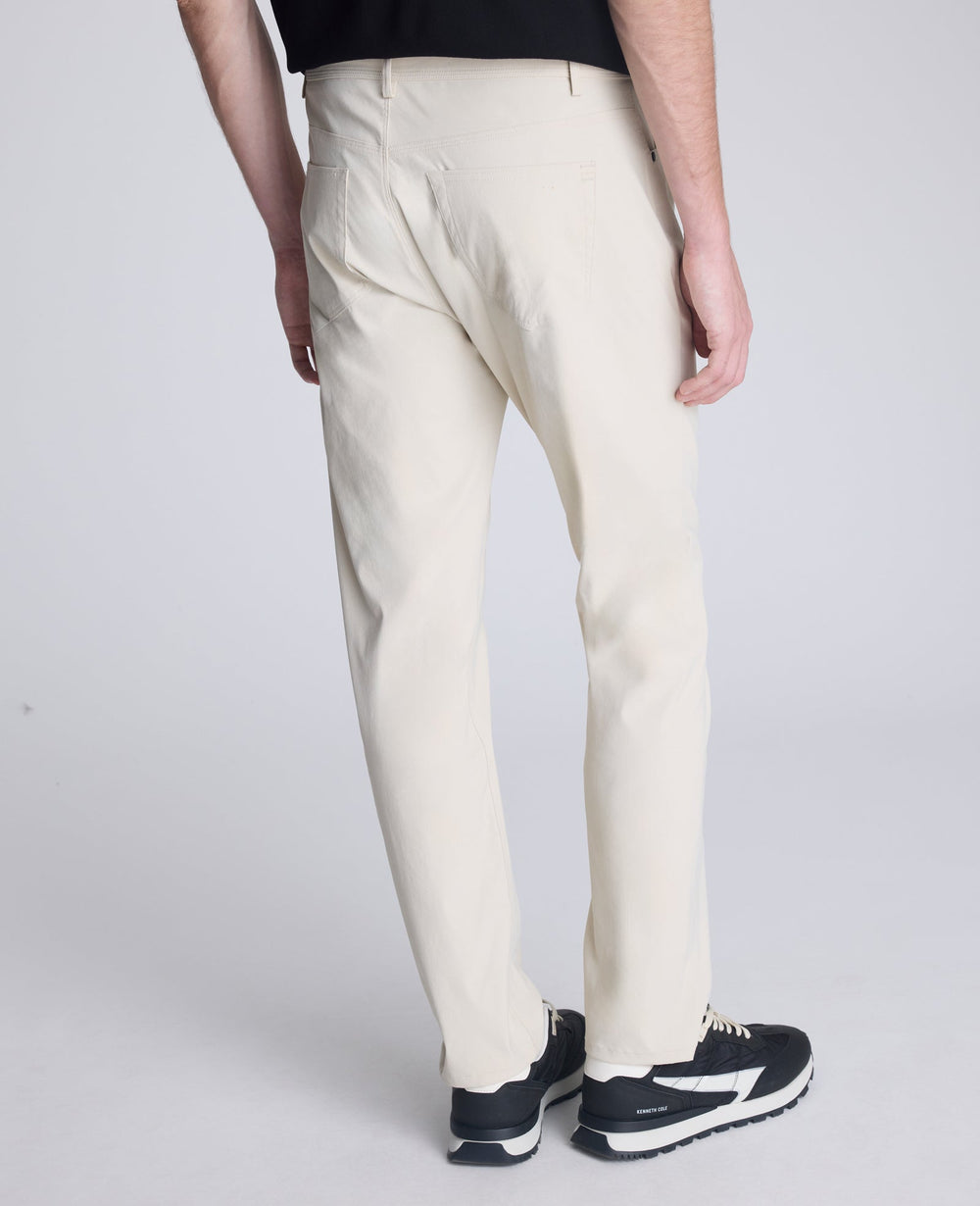Kenneth Cole Shop Original Slim 5-Pocket Pant in Off White | Kenneth Cole