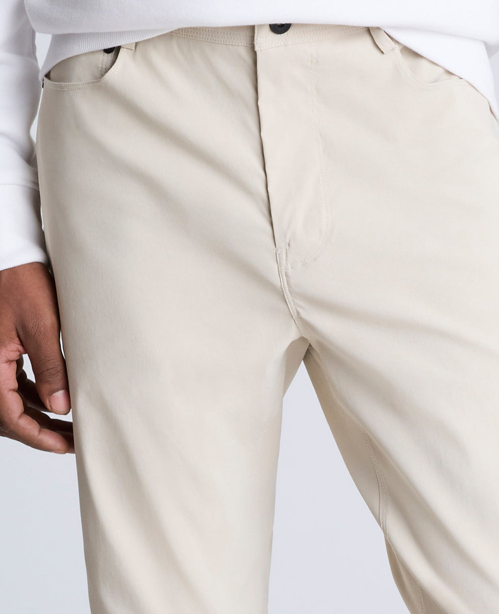 Kenneth Cole Shop Original Slim 5-Pocket Pant in Off White | Kenneth Cole