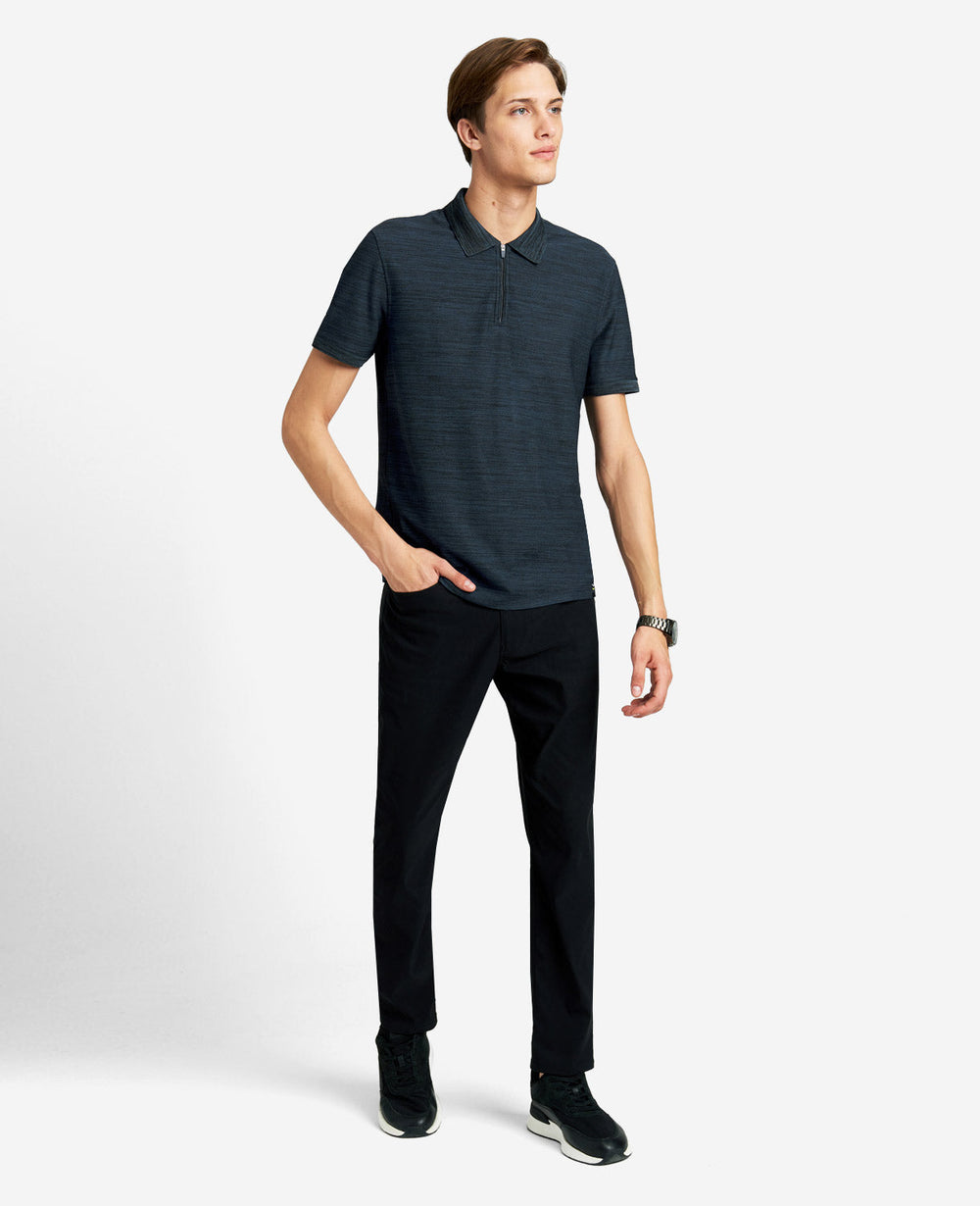 Kenneth Cole Shop Zip-Up Knit Polo – Soft & Breathable Men’s Shirt | KC
