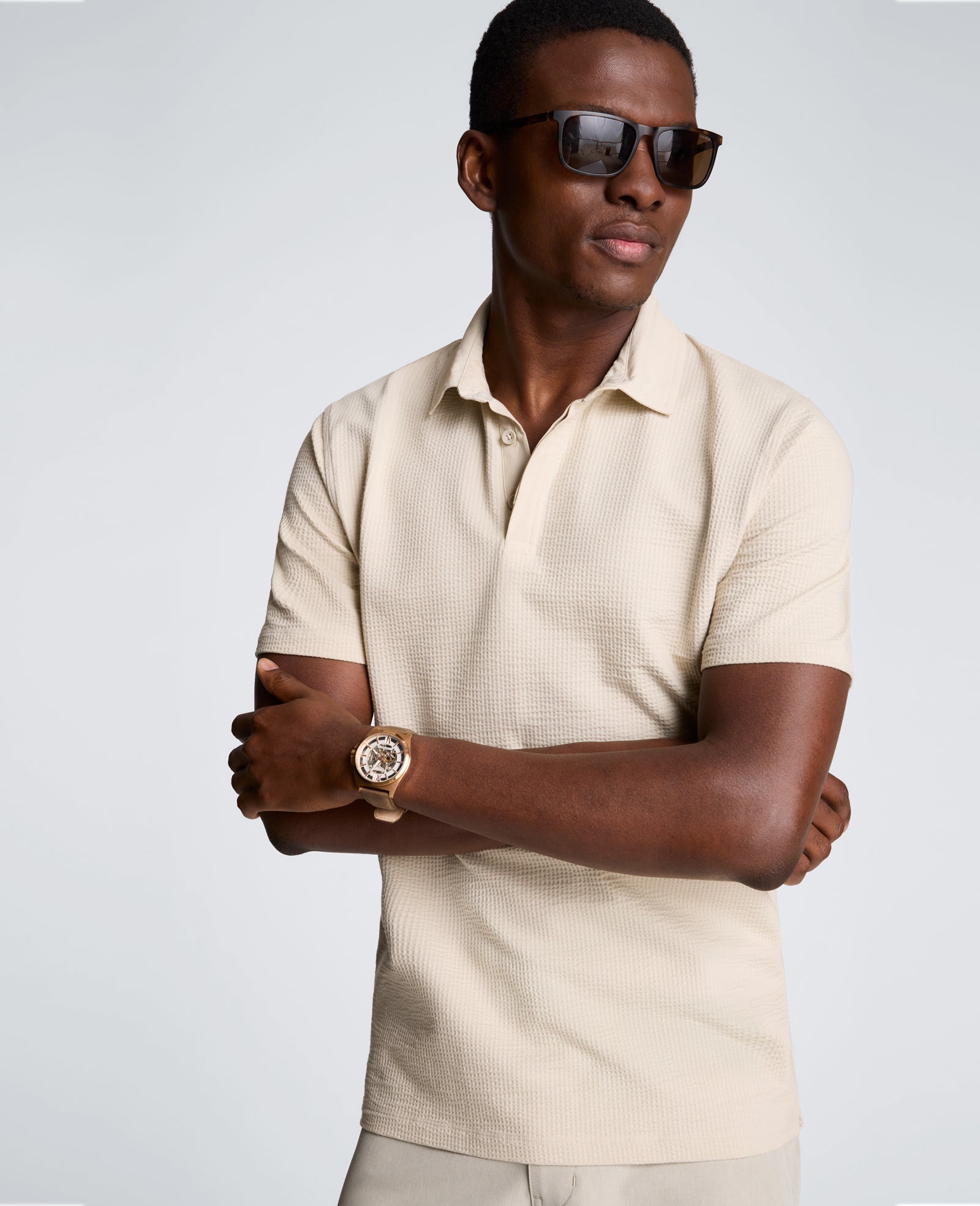 Kenneth Cole Mixed Media Polo