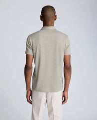 Kenneth Cole Shop Sage Two-Toned Knit Polo – Soft, Stretchy & Breathable