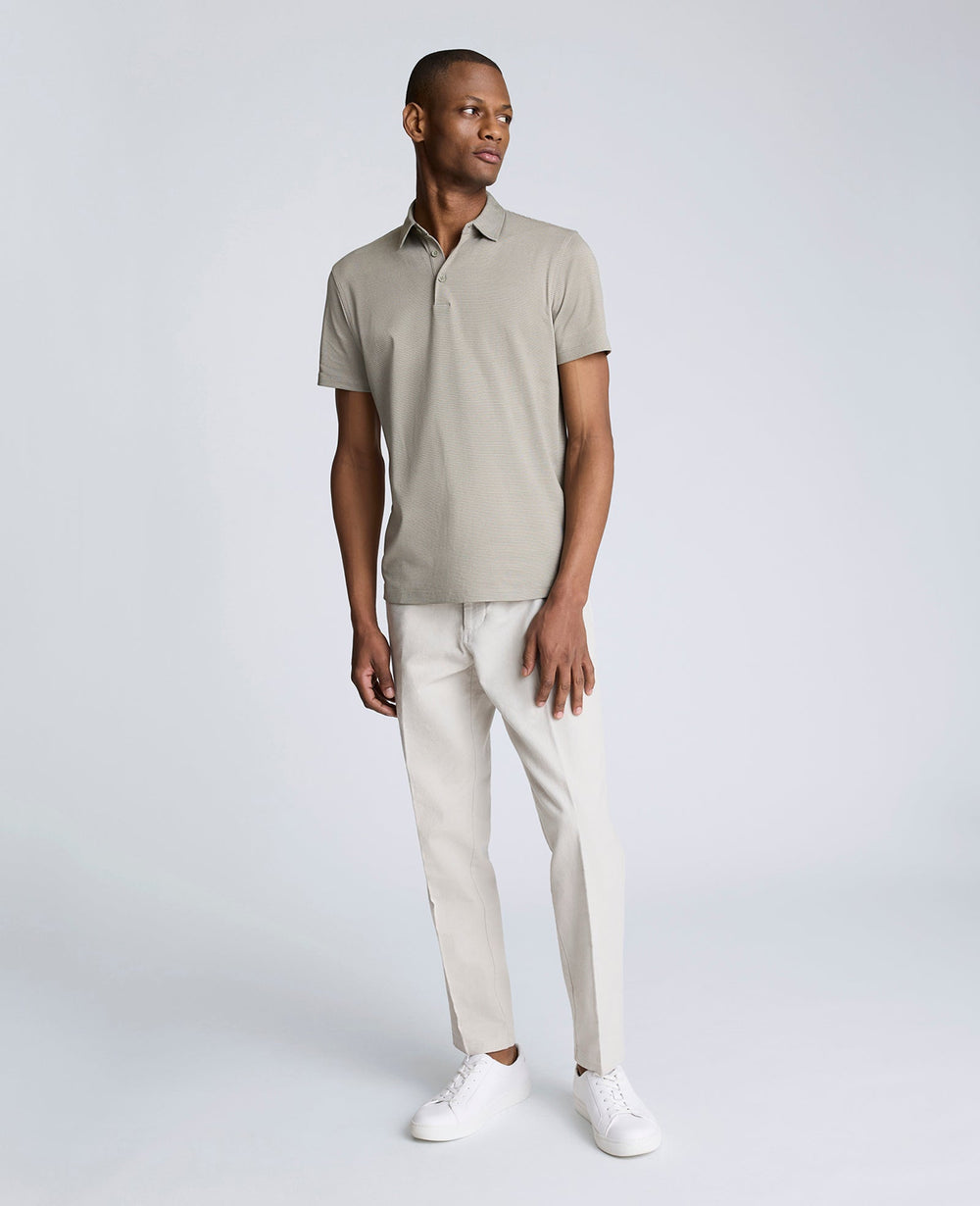 Kenneth Cole Shop Sage Two-Toned Knit Polo – Soft, Stretchy & Breathable