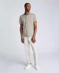 Kenneth Cole Shop Sage Two-Toned Knit Polo – Soft, Stretchy & Breathable
