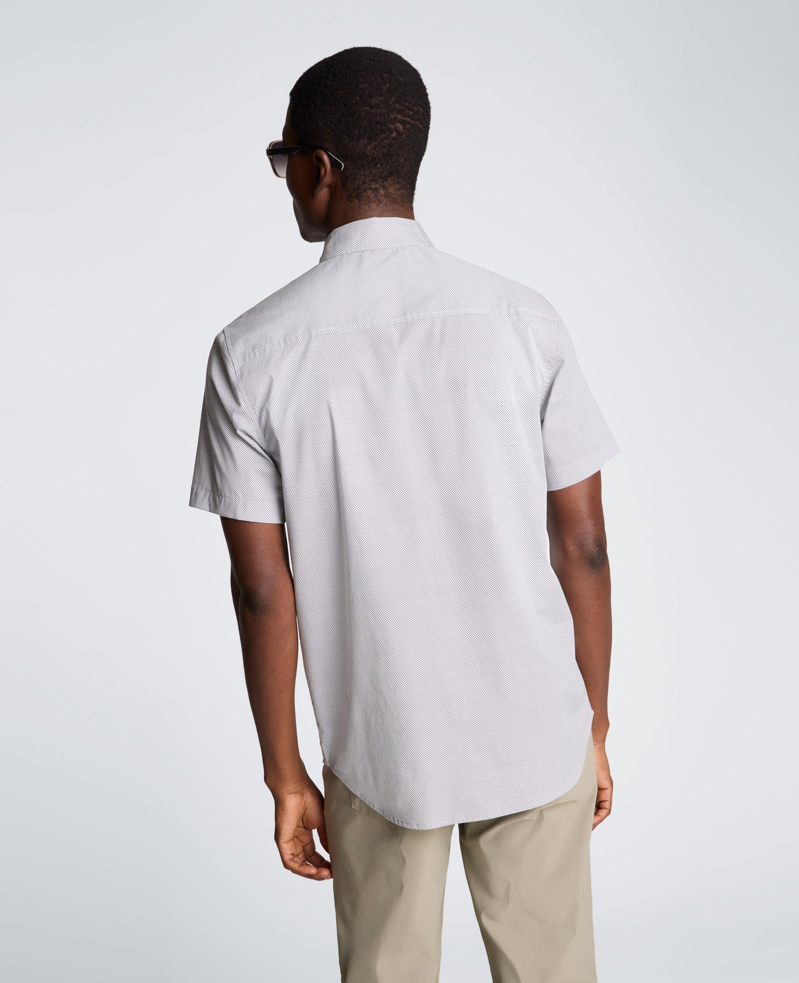 Kenneth Cole Short Sleeve Sport Shirt with Chest Pocket