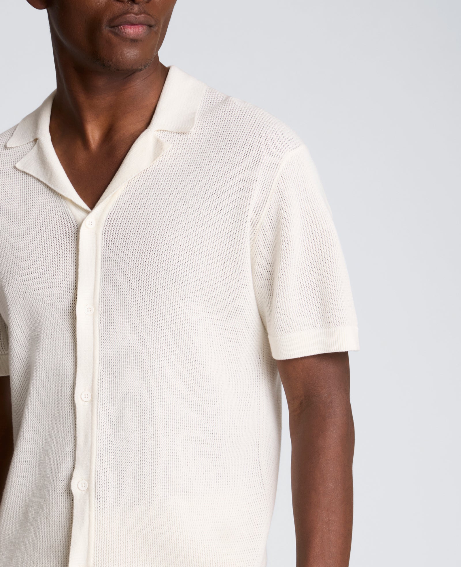 Kenneth Cole Knit Camp Shirt