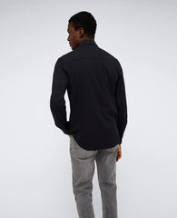 Kenneth Cole Men’s Stretch Button-Down Shirt with Pocket – Black | KC