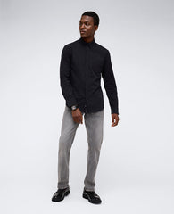 Kenneth Cole Men’s Stretch Button-Down Shirt with Pocket – Black | KC