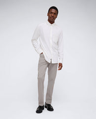 Kenneth Cole White Stretch Button-Down Shirt with Pocket | Kenneth Cole