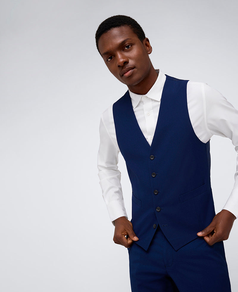 Kenneth Cole Shop Blue Slim-Fit Suit Vest for Men – Kenneth Cole Reaction
