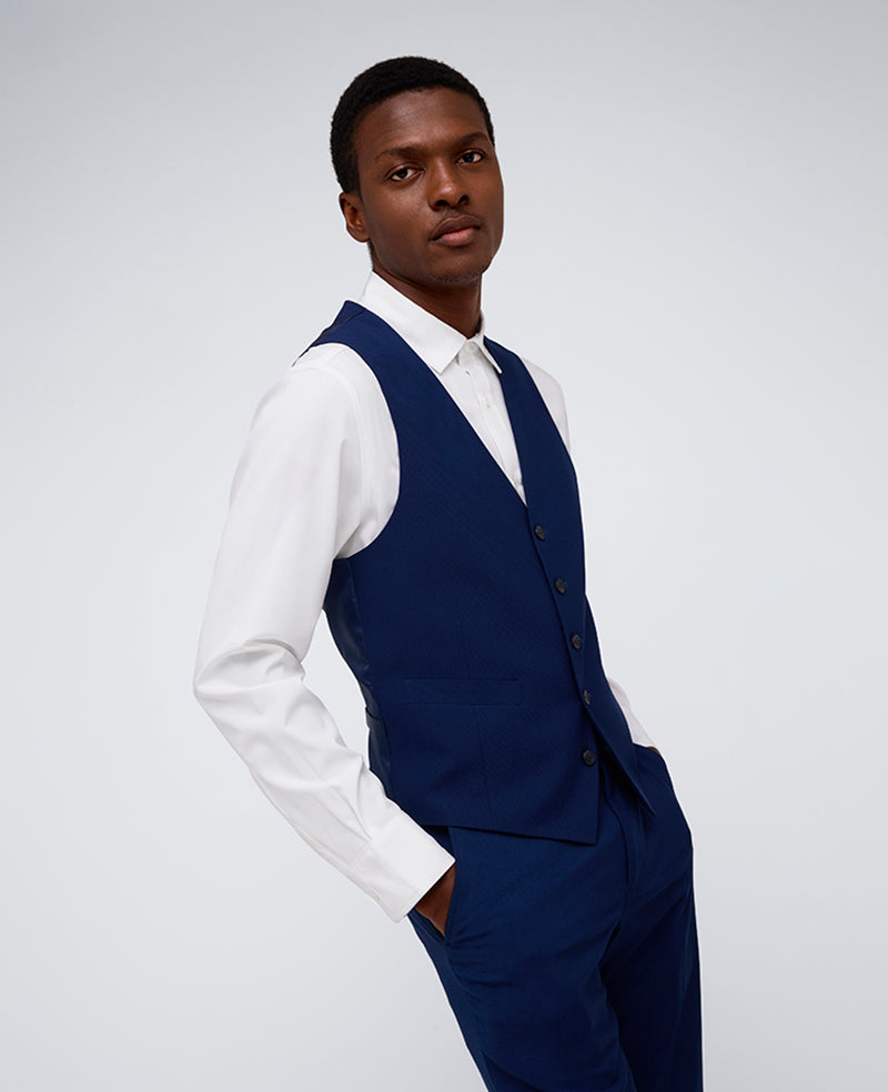 Kenneth Cole Shop Blue Slim-Fit Suit Vest for Men – Kenneth Cole Reaction