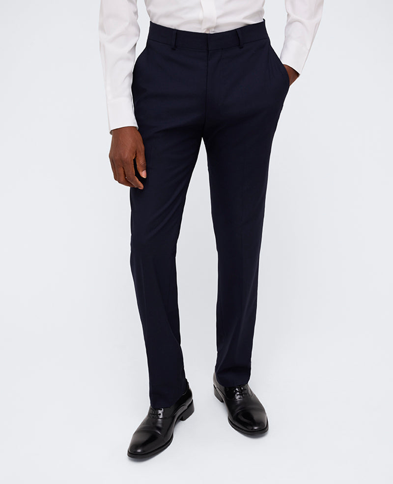 Kenneth Cole Shop Navy Slim-Fit Suit Pants – Kenneth Cole Ready Flex
