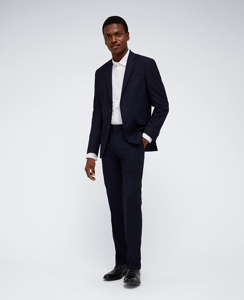 Kenneth Cole Shop Navy Slim-Fit Suit Pants – Kenneth Cole Ready Flex