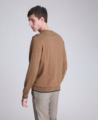 Kenneth Cole Heather Brown Crew Neck Sweater – Classic Fit | Kenneth Cole
