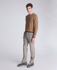 Kenneth Cole Heather Brown Crew Neck Sweater – Classic Fit | Kenneth Cole