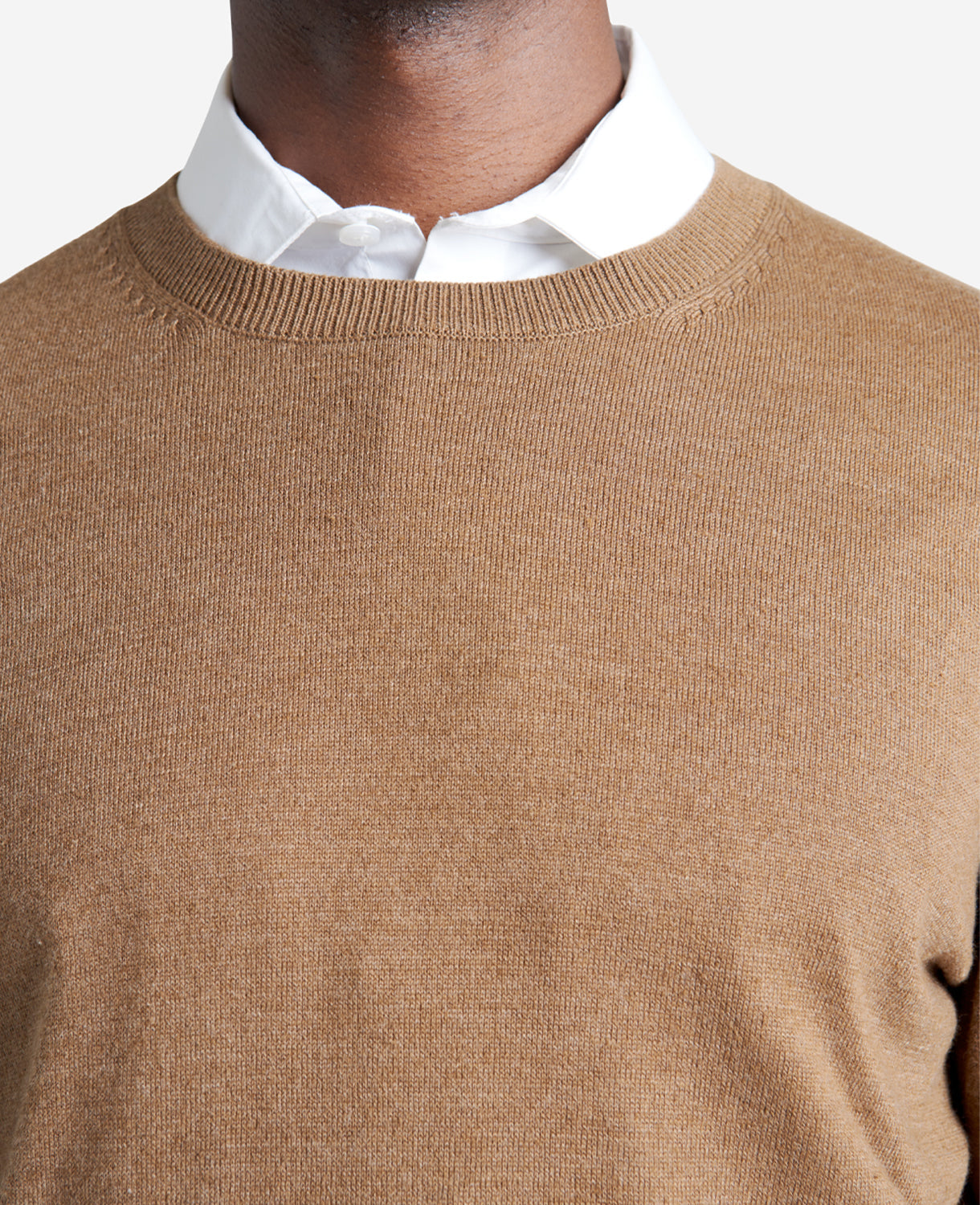 Kenneth Cole Heather Brown Crew Neck Sweater – Classic Fit | Kenneth Cole