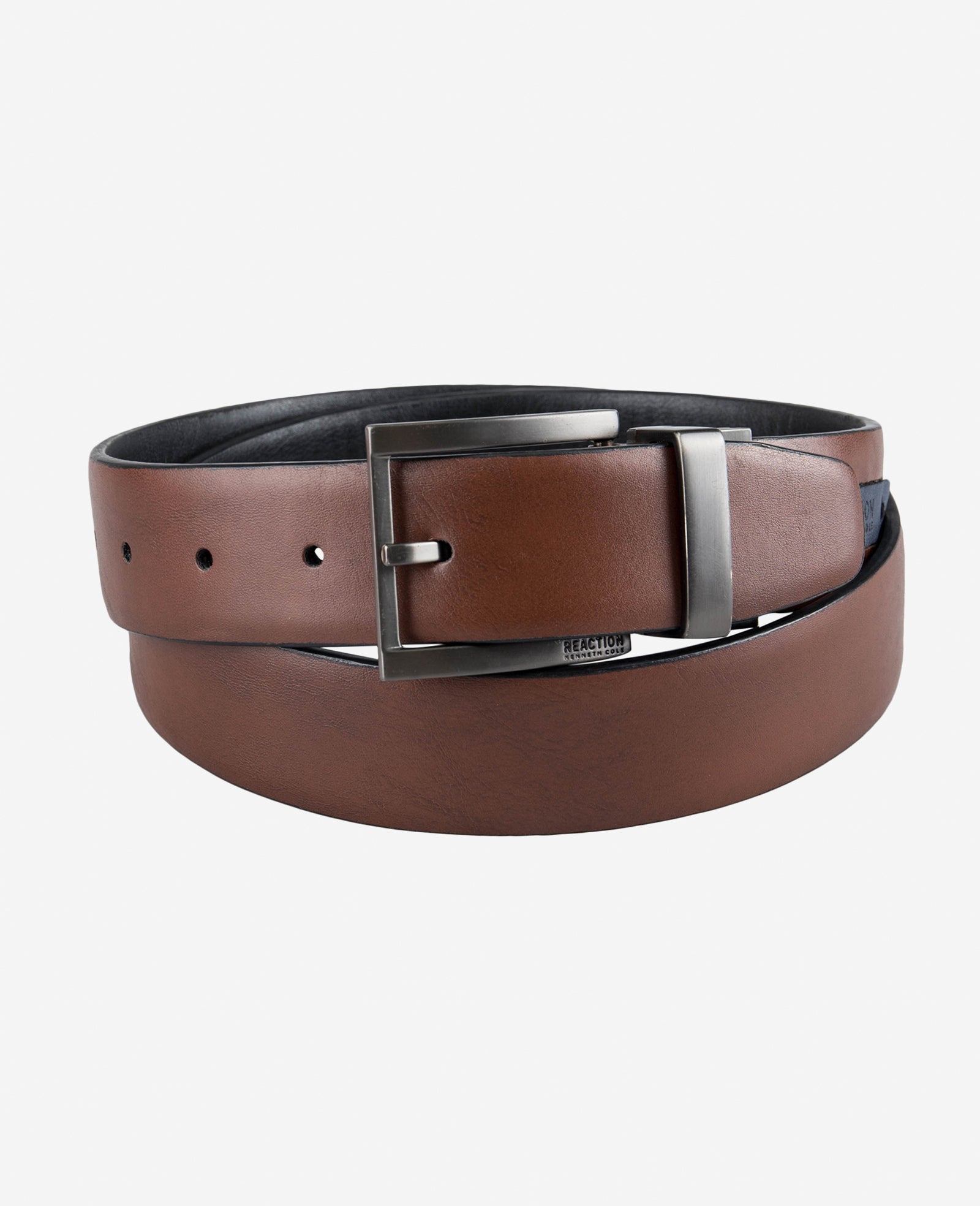Kenneth Cole Stretch Reversible Logo Inset Tab Belt