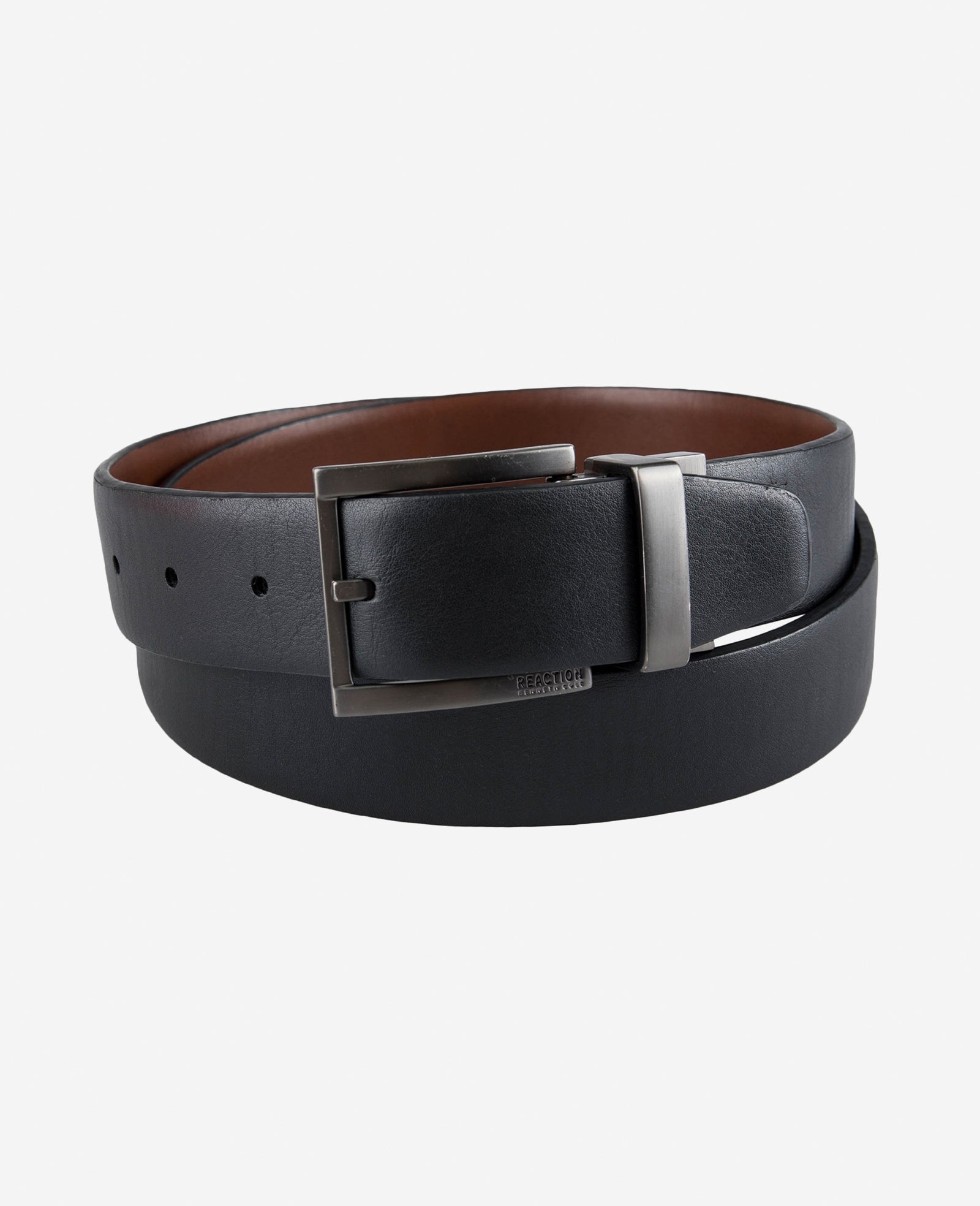 Kenneth Cole Stretch Reversible Logo Inset Tab Belt