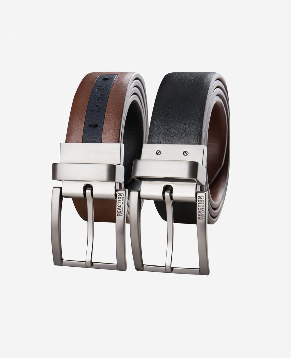 Kenneth Cole Stretch Reversible Logo Inset Tab Belt