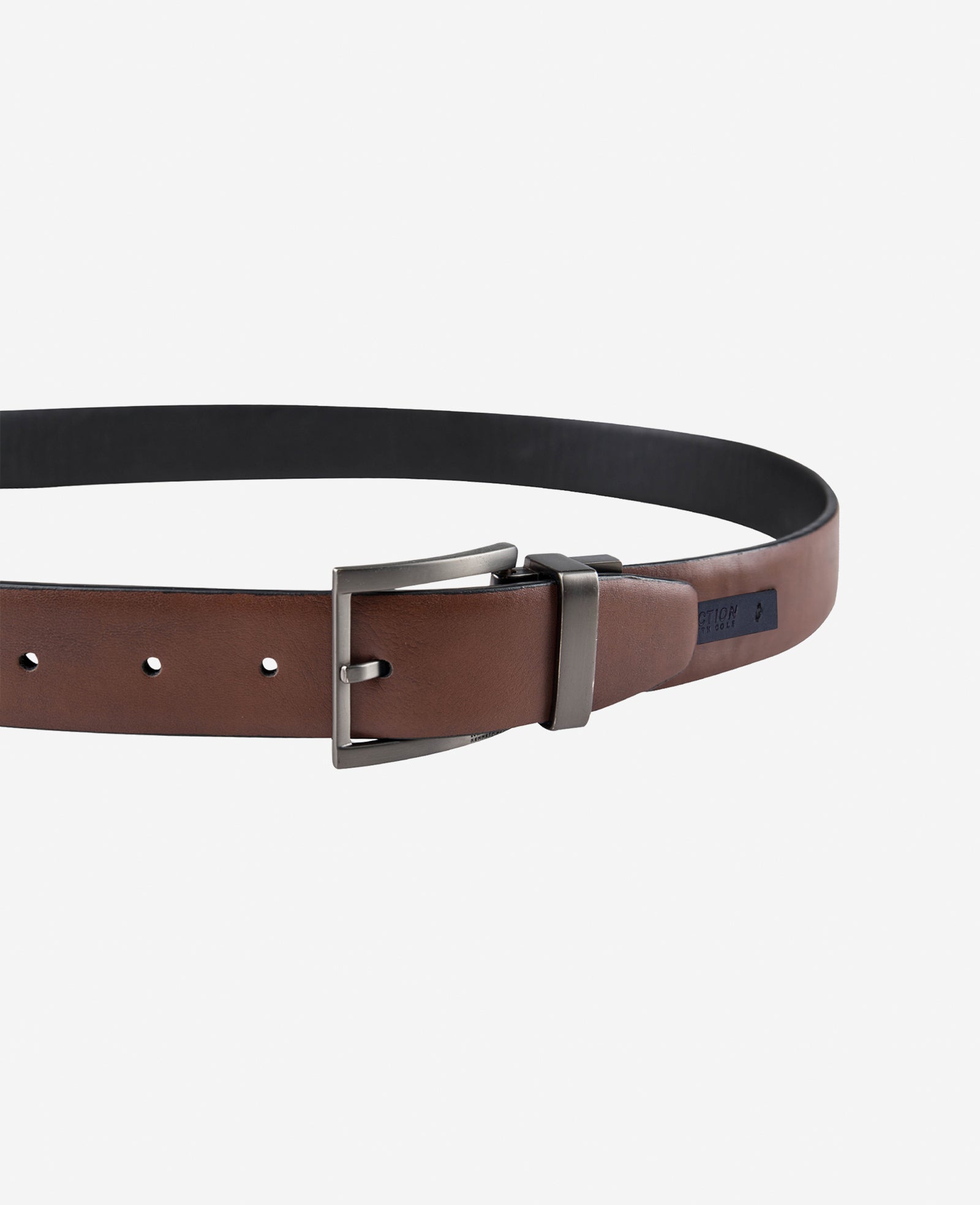 Kenneth Cole Stretch Reversible Logo Inset Tab Belt