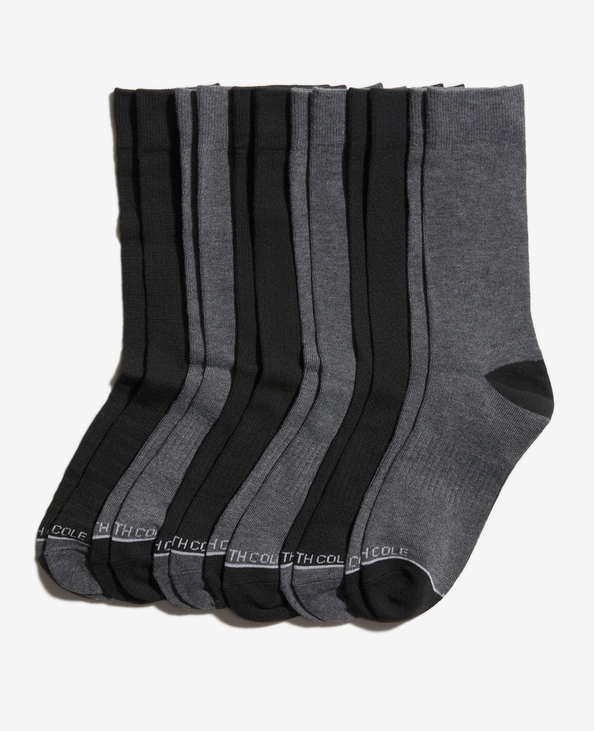 Kenneth Cole Waffle Texture Crew Socks 6-Pack – Black | Kenneth Cole