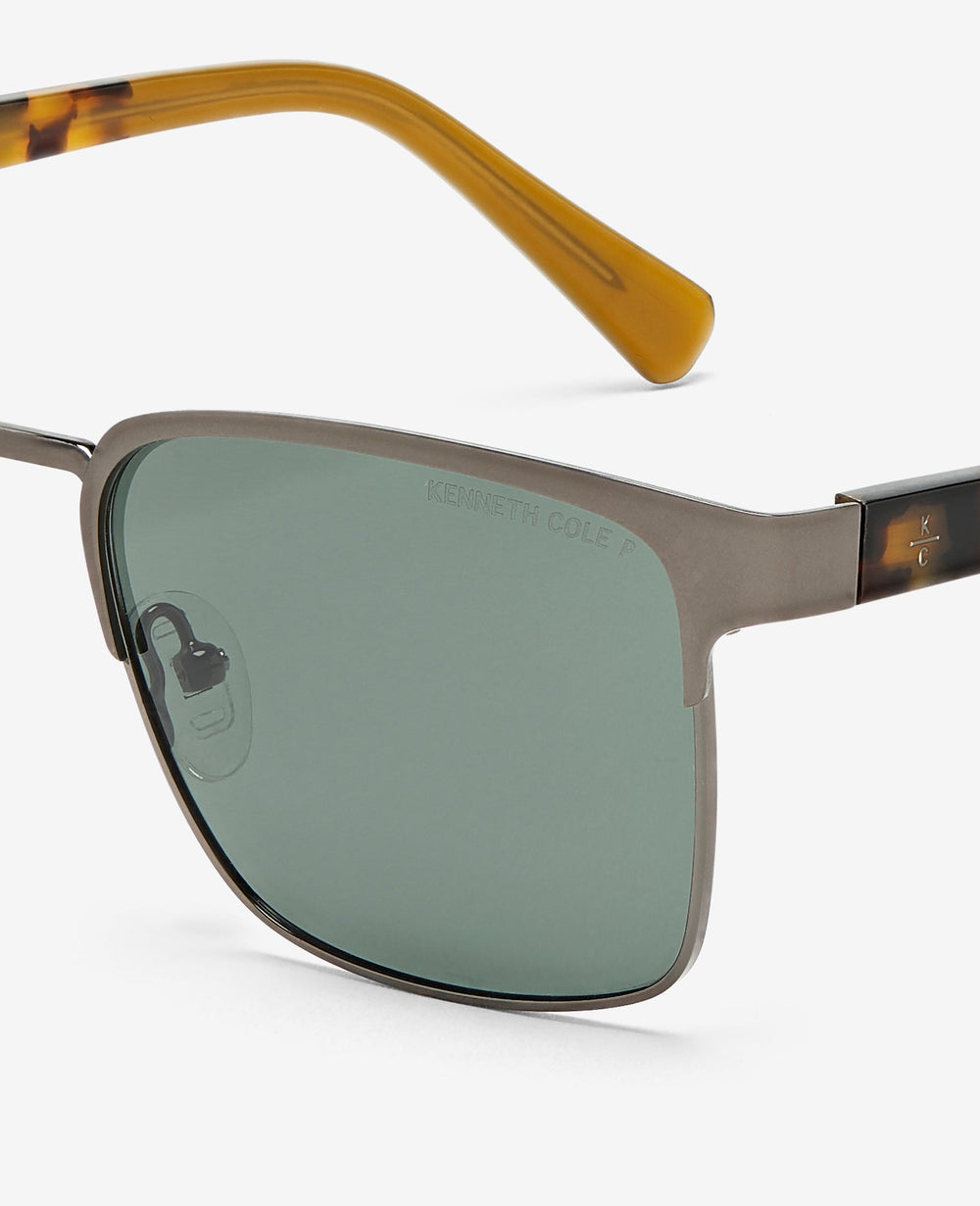 Kenneth Cole Square Metal Sunglasses