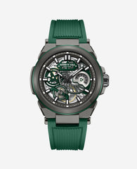 Kenneth Cole Shop Men’s Skeleton Automatic Silicone Watch in Green | KC