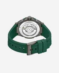 Kenneth Cole Shop Men’s Skeleton Automatic Silicone Watch in Green | KC