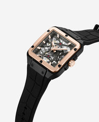 Kenneth Cole Square Skeleton Automatic Rose Gold Watch | Kenneth Cole