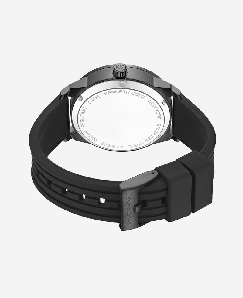 Kenneth Cole Men’s Skeleton Automatic Watch—Silicone Strap | Kenneth Cole