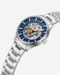 Kenneth Cole Men’s Skeleton Automatic Watch—Blue Dial | Kenneth Cole
