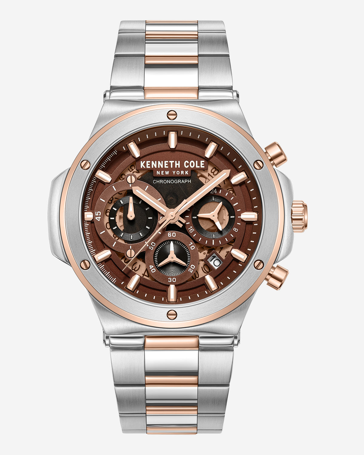 Kenneth Cole Shop Men’s Two-Tone Sport Bracelet Watch | Kenneth Cole