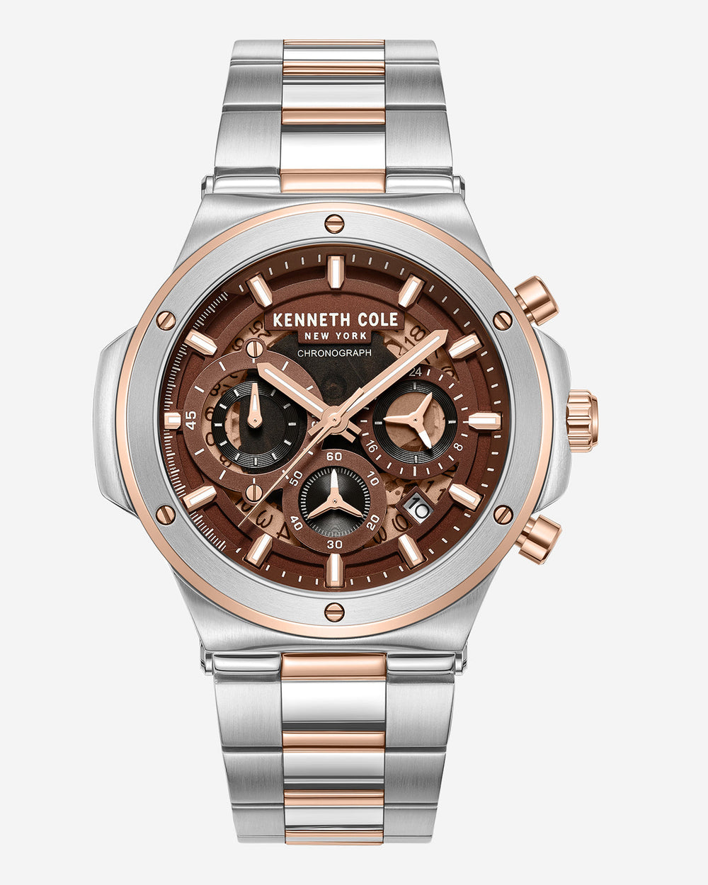 Kenneth Cole Shop Men’s Two-Tone Sport Bracelet Watch | Kenneth Cole