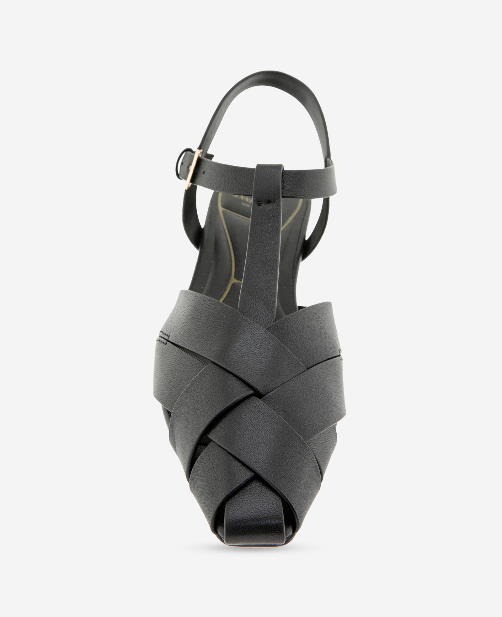Kenneth Cole Bindy Woven Leather T-Strap Sandal
