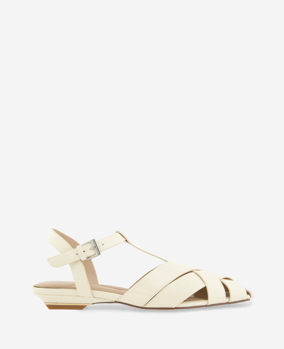 Kenneth Cole Bindy Woven Leather T-Strap Sandal