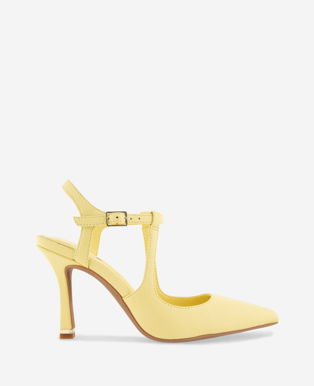 Kenneth Cole Romi Leather Ankle Slingback Heel