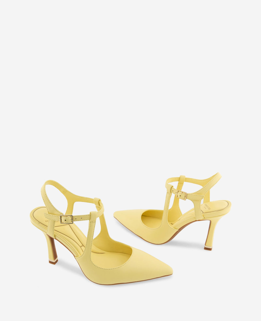 Kenneth Cole Romi Leather Ankle Slingback Heel