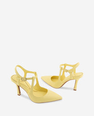 Kenneth Cole Romi Leather Ankle Slingback Heel