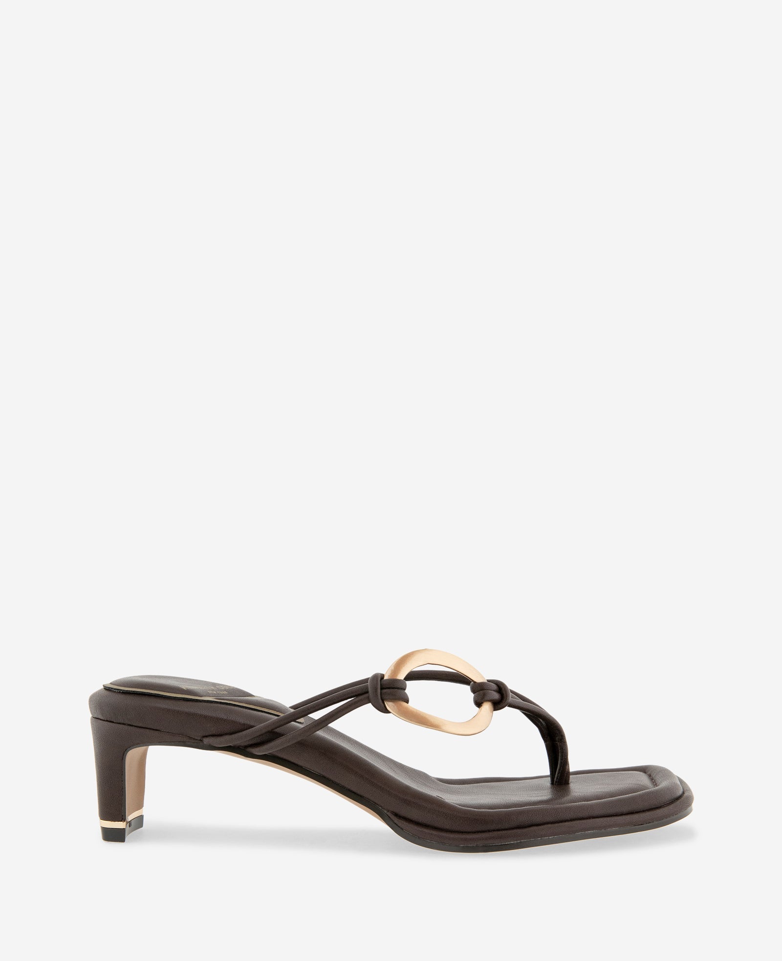 Kenneth Cole Madrid Leather Embellished Heel Sandal