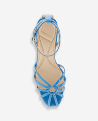 Kenneth Cole Genevieve Patent Cage Toe Ankle Strap Heel