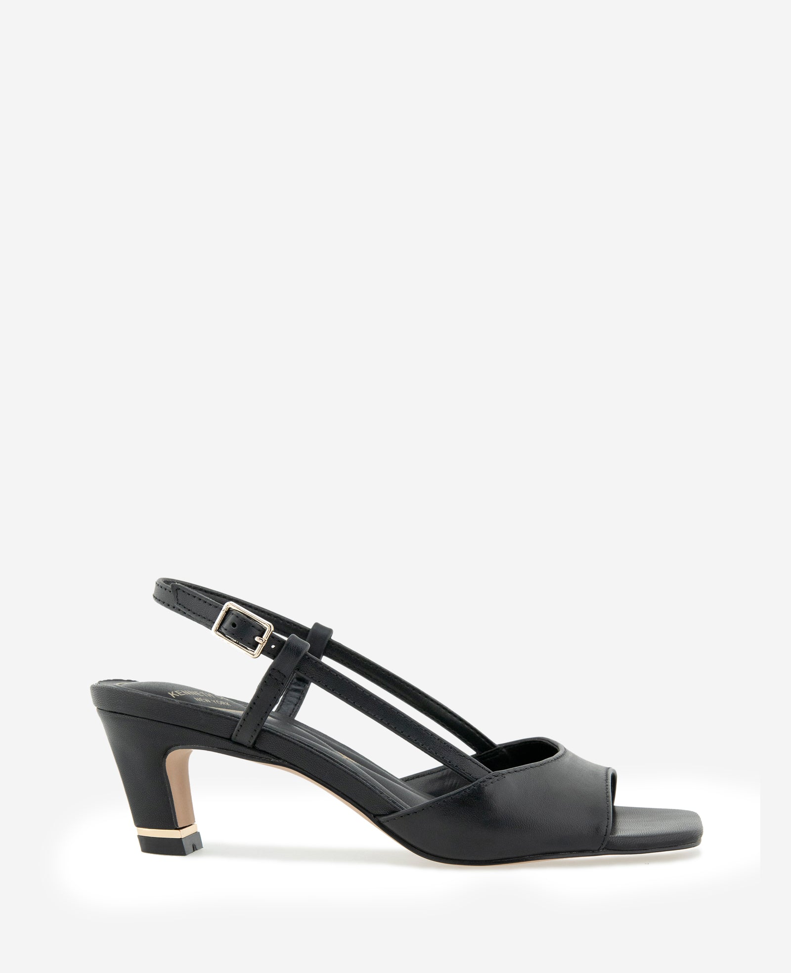 Kenneth Cole Anna Leather Open Toe Slingback Sandal