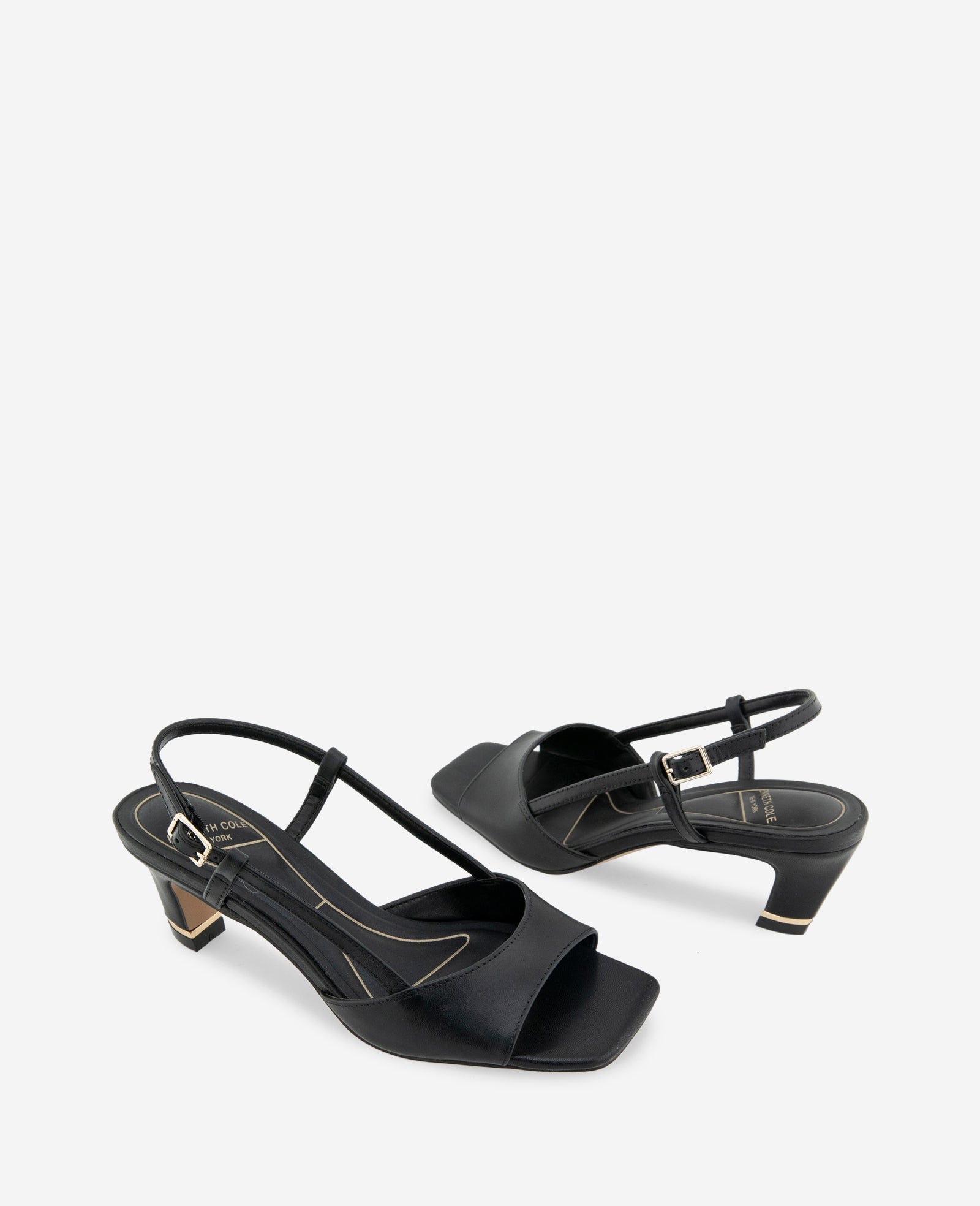 Kenneth Cole Anna Leather Open Toe Slingback Sandal