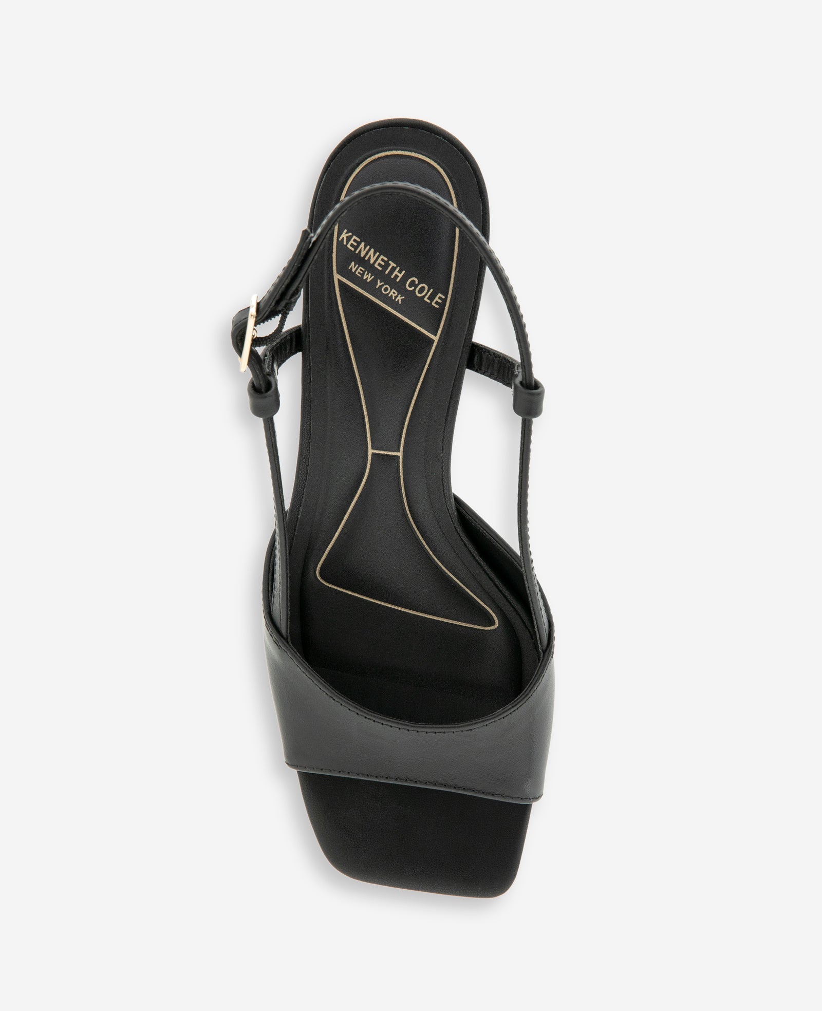 Kenneth Cole Anna Leather Open Toe Slingback Sandal