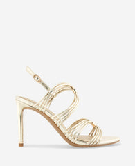 Kenneth Cole Leyla Metallic Strappy Leather Heel