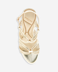 Kenneth Cole Leyla Metallic Strappy Leather Heel