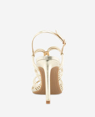 Kenneth Cole Leyla Metallic Strappy Leather Heel