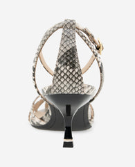Kenneth Cole Genevieve Embossed Cage Toe Ankle Strap Heel