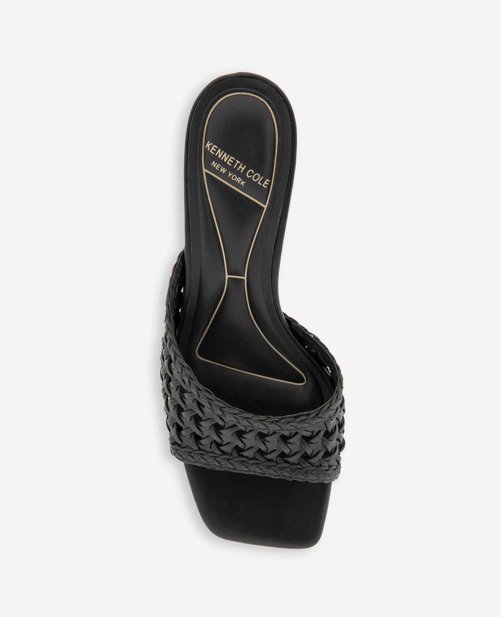 Kenneth Cole Arita Woven Leather Open Toe Heel