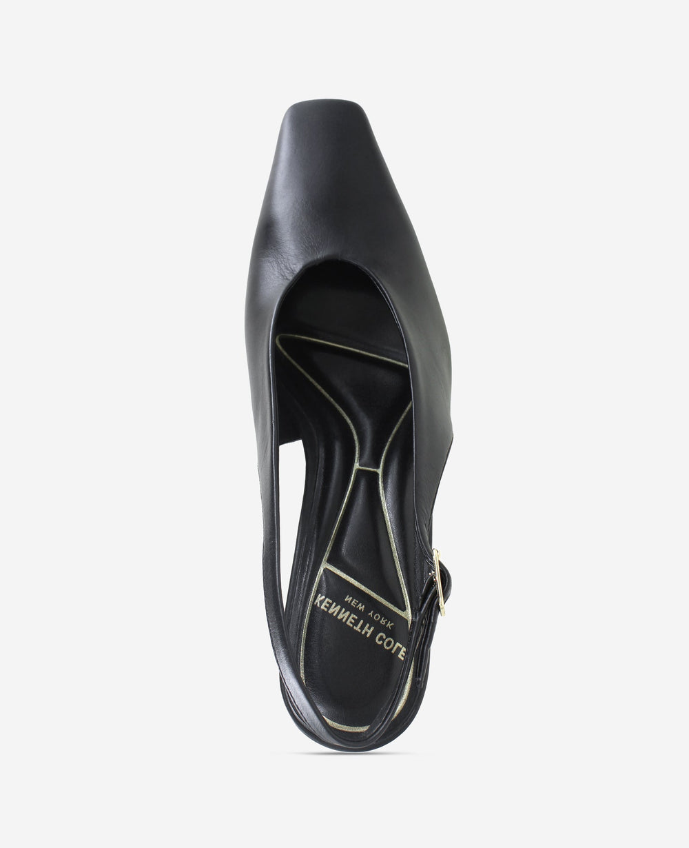 Kenneth Cole Aerial Leather Slingback Heel