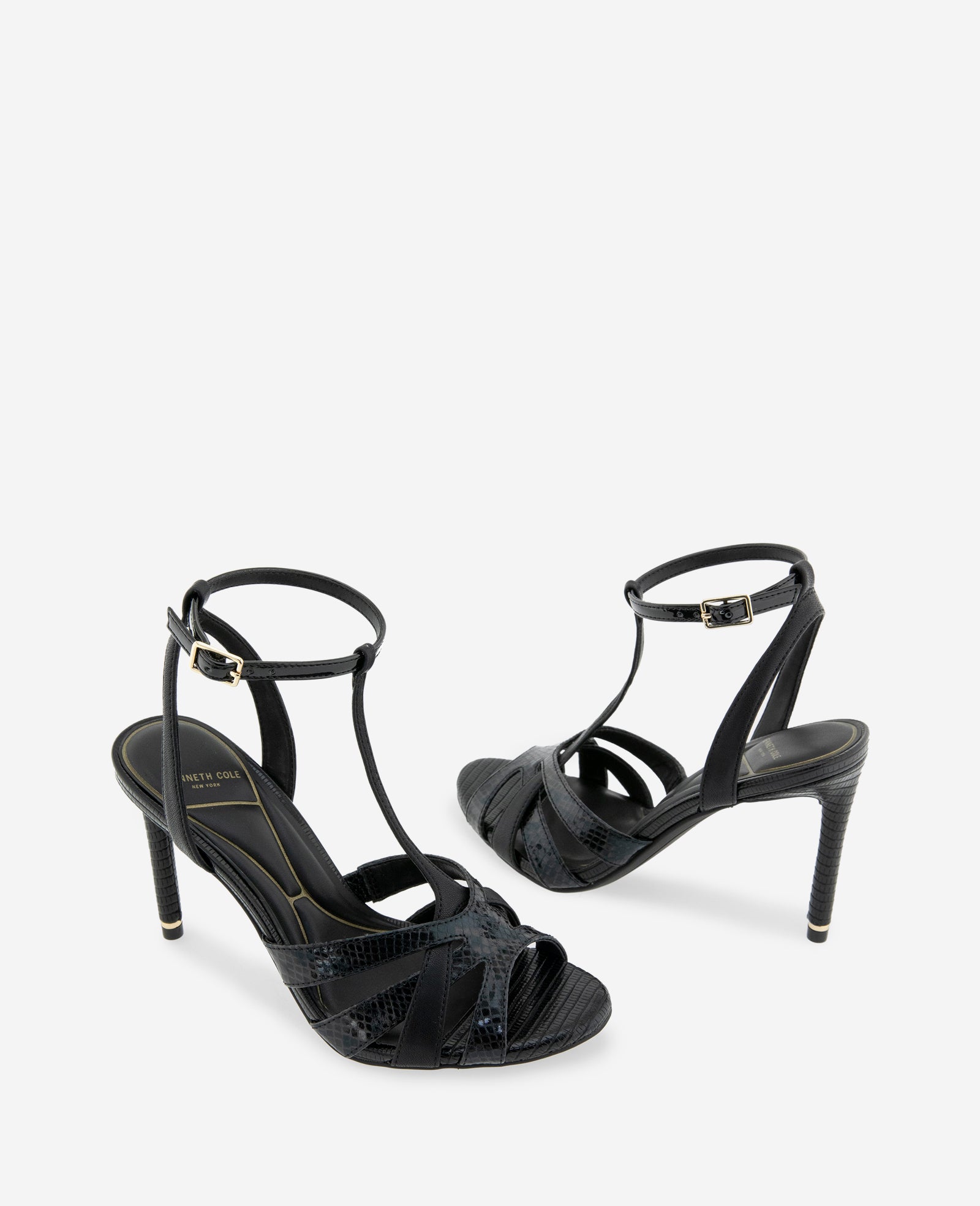 Kenneth Cole Liona Embossed Snake Heel